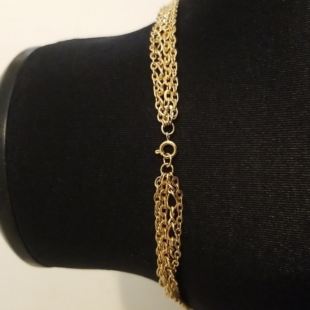 Triple Strand Locket Necklace - Picture 6 of 11